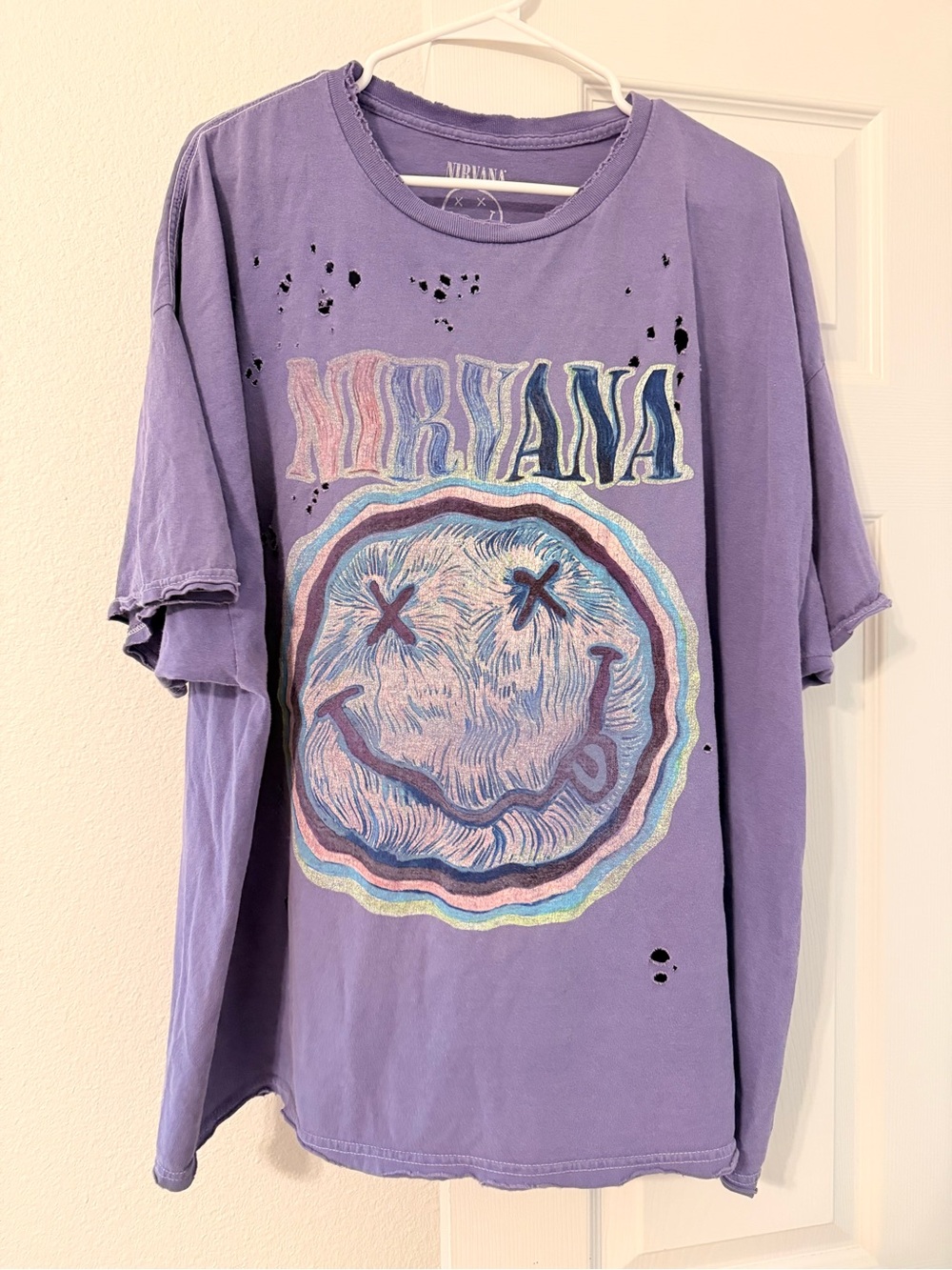 Urban Outfitters - Nirvana Purple Graphic Band Tee